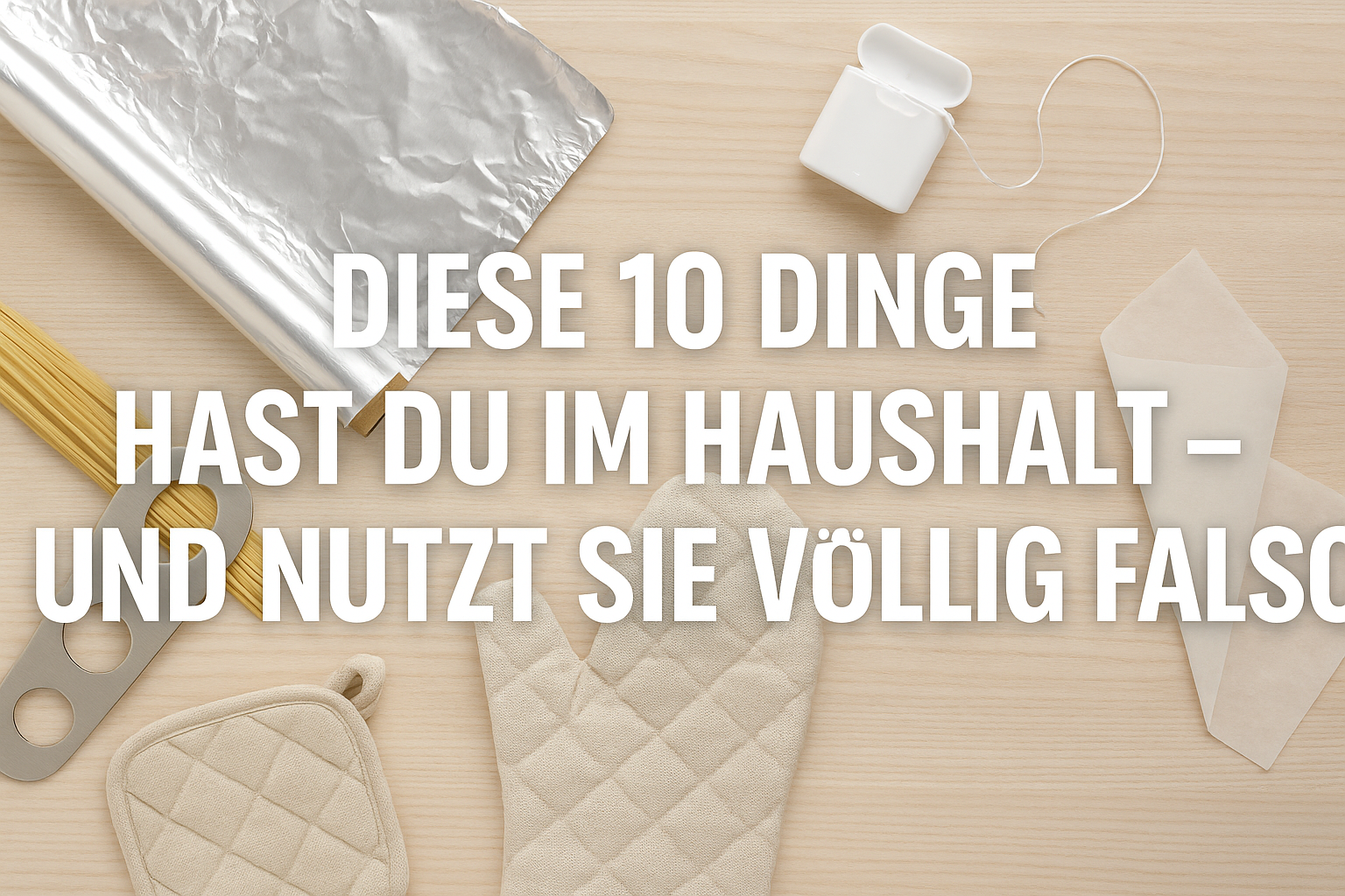 Diese 10 Dinge hast du im Haushalt – und nutzt sie völlig falsch