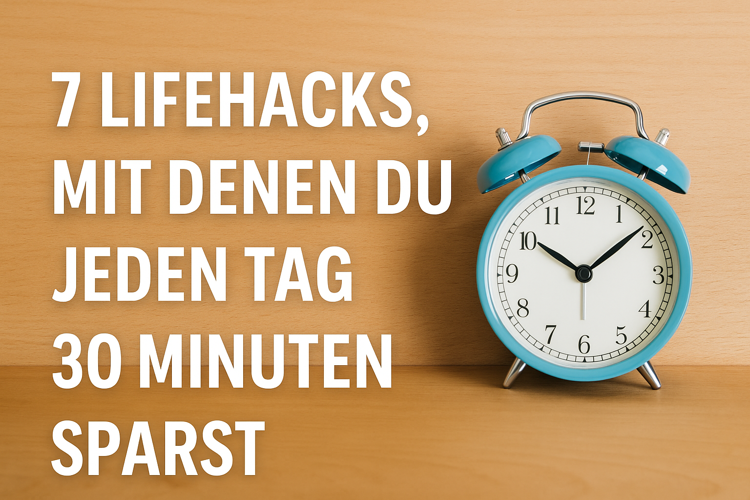 7 Lifehacks, mit denen du jeden Tag 30 Minuten sparst