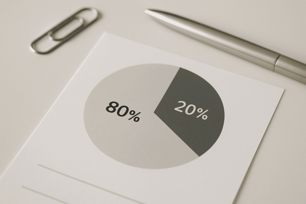 80/20 Prinzip im Alltag – So nutzt du die Pareto-Regel für mehr Effizienz