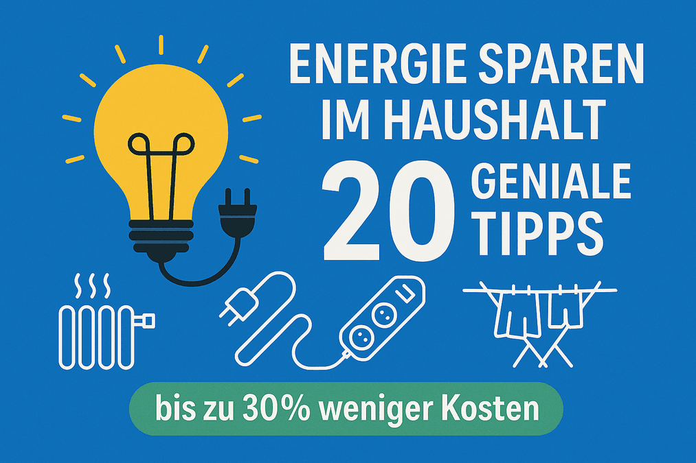 20 geniale Tipps zum Energie sparen im Haushalt – bis zu 30% weniger Kosten