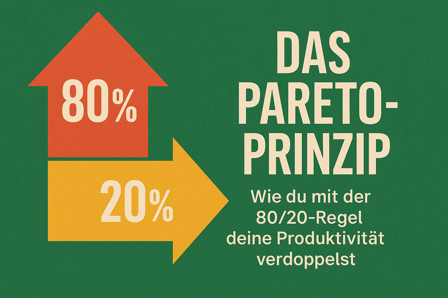 Das Pareto-Prinzip: Wie du mit der 80/20-Regel deine Produktivität verdoppelst